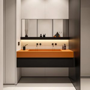 Stainless Steel Bathroom Vanity